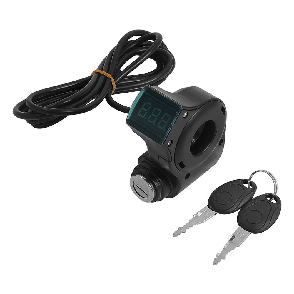 Electric scooter bicycle turn handle accessories speed control handle throttle handle switch red screen with power display