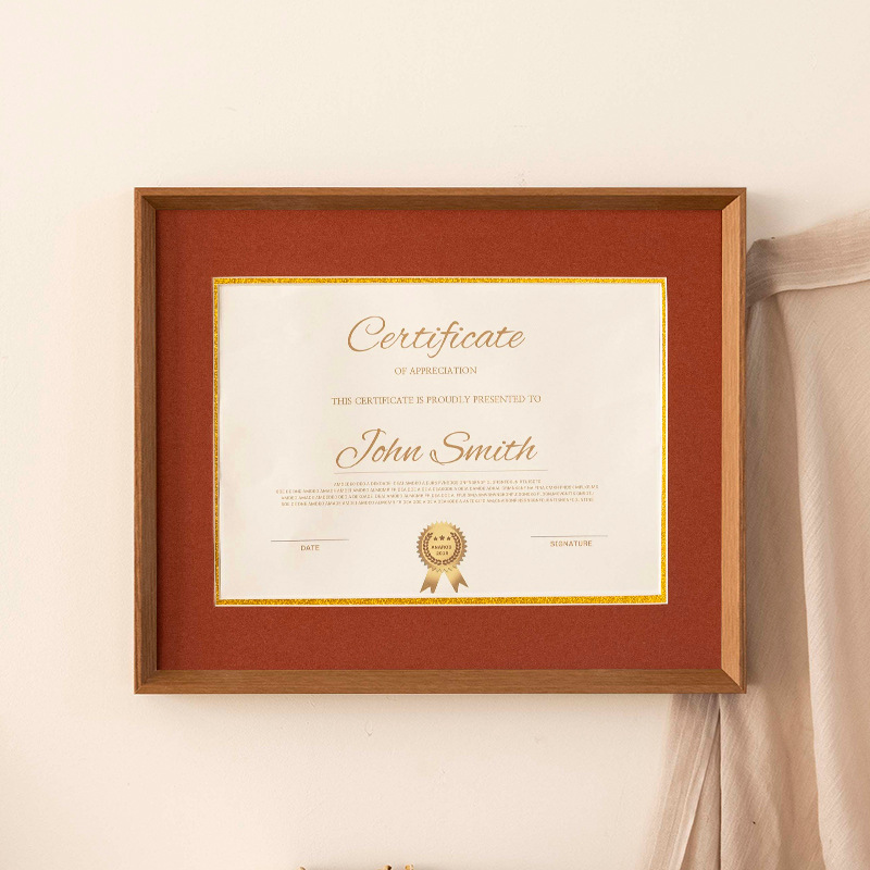 Picture of Graduation certificate frame A4 honor patent photo frame wall mounting graduation award display frame acrylic picture frame 20-inch