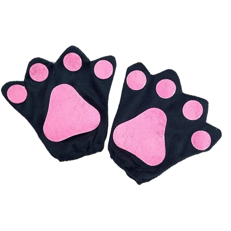 Halloween Children's Performance Gloves COSPLAY Animal Claw Adult Black Cartoon Animal Playing Claw Set