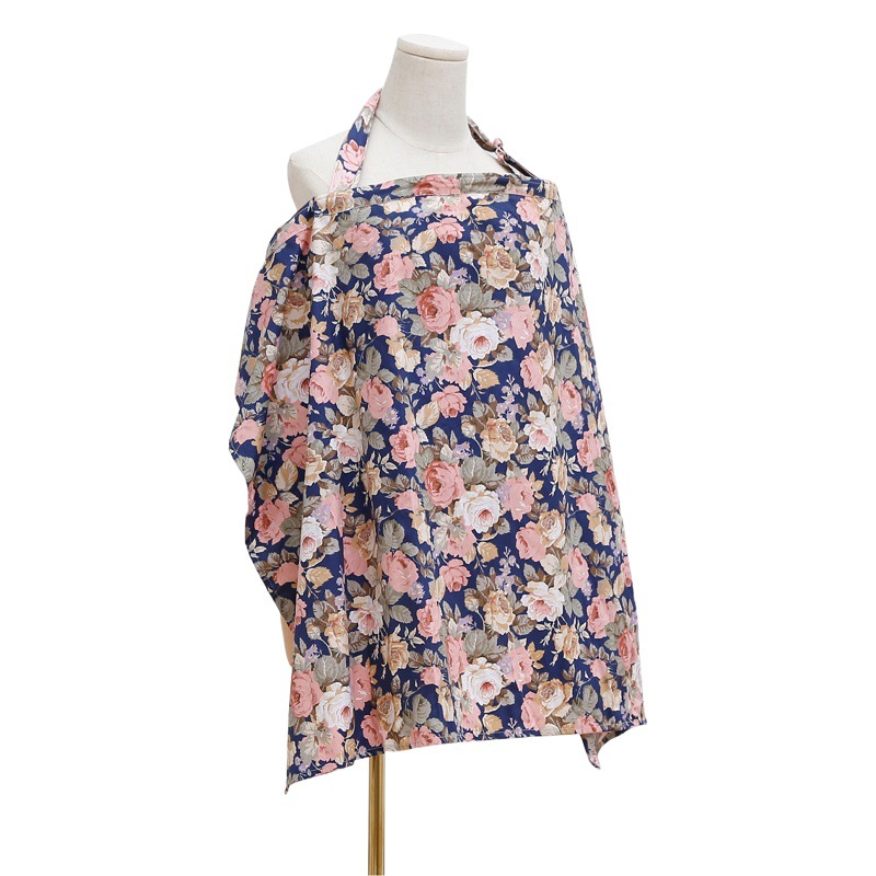European and American Anti-Exposure Nursing Clothes for Going Out, Cotton Printed Nursing Towel, Cloak, Breastfeeding Fig Leaf, Cross-Border Amazon