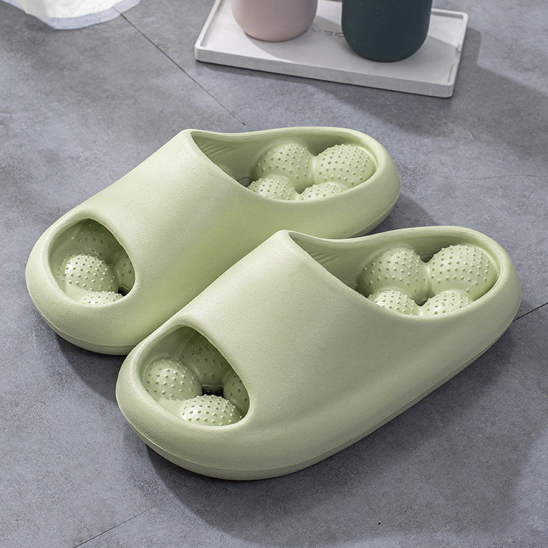 Picture of Slip-on Slippers Men's Indoor Home Toilet Bathroom Bath Quick-drying Leakage Massage Non-slip Slippers for Women