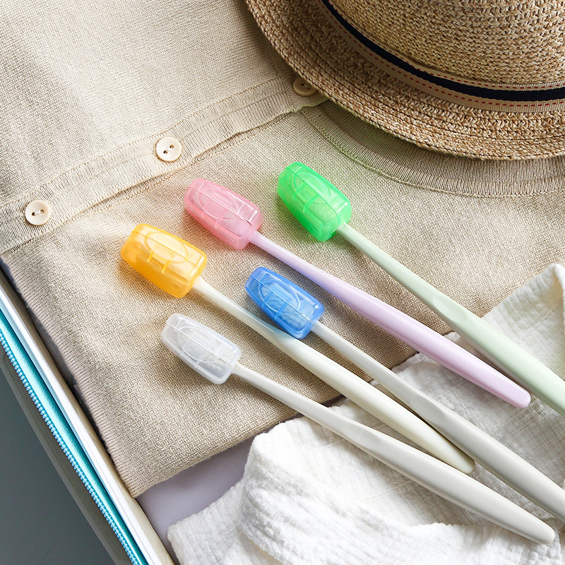 Picture of Travel Toothbrush Head Protective Cover Protective Cover Head Cover Portable Outdoor Travel Toothbrush Protective Box Toothbrush Bucket Toothware Box