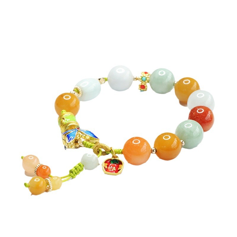 Picture of Juyu Natural A Jade Bracelet Colorful Jade Bracelet Live Welfare Wholesale FC4061401
