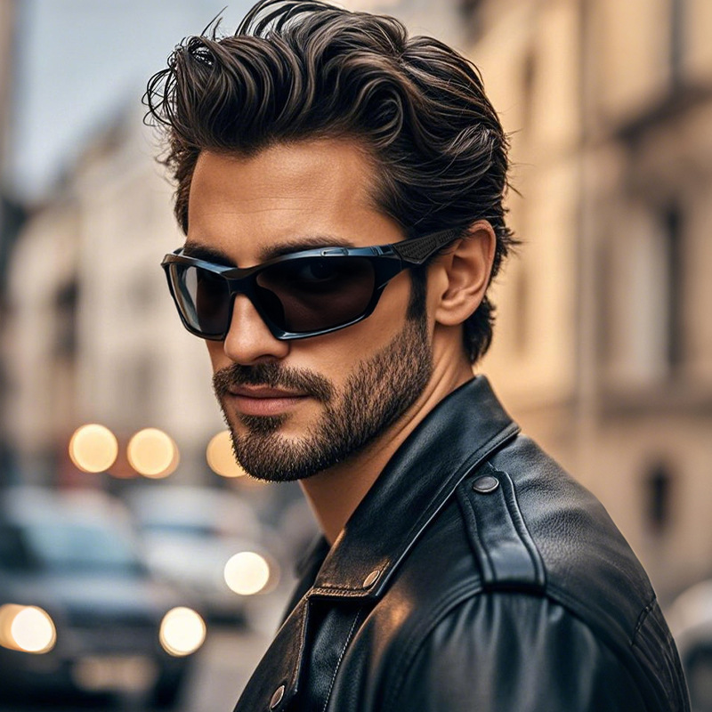 Cross-border New Men's Polarized Sunglasses Colorful Film Outdoor Night Vision Driver Driving Sunglasses Riding Sports Glasses