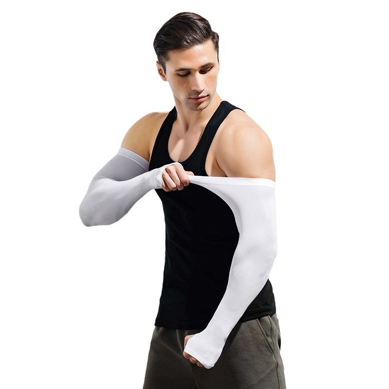 Picture of Sun Protection Sleeves for Men Plus Size Loose Arm Guards Plus Fat and Enlarged Ice Silk Sleeves Sun Protection Uv Protection Arm