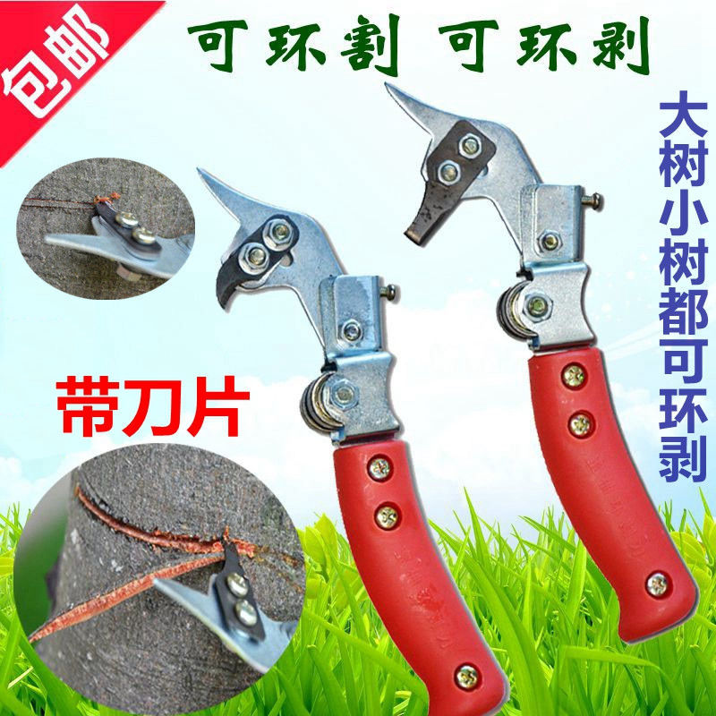 New Fruit Tree Ring Cutter Citrus Pomelo Jujube Litchi Pear Tree Adjustable Size Tree Ring Peeling Cutter Ring Peeling Shears