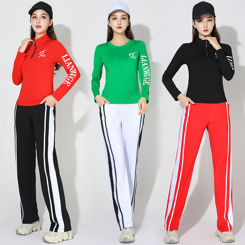 Sports Square Dance Sweat Long Sleeve Fashionable Collar Team Performance Clothing Printable 2270 Suit