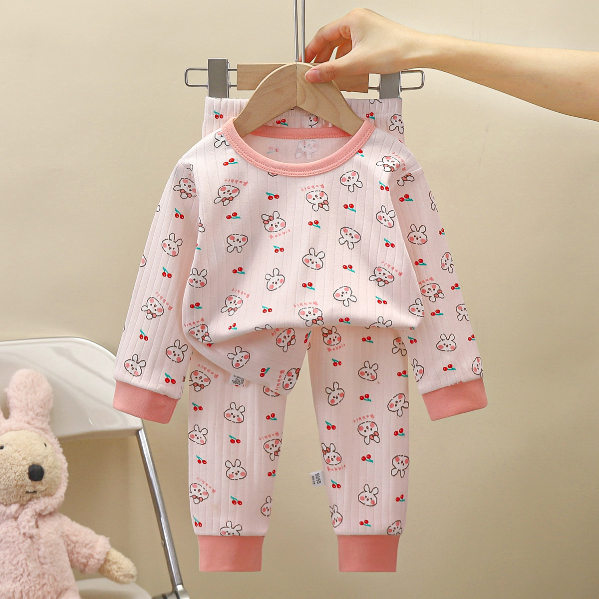 Picture of Children's Pure Cotton Underwear Set, New Autumn Style, Boys' Autumn Clothes and Pants, Baby Pajamas, Girls' Loungewear, Children's Clothing