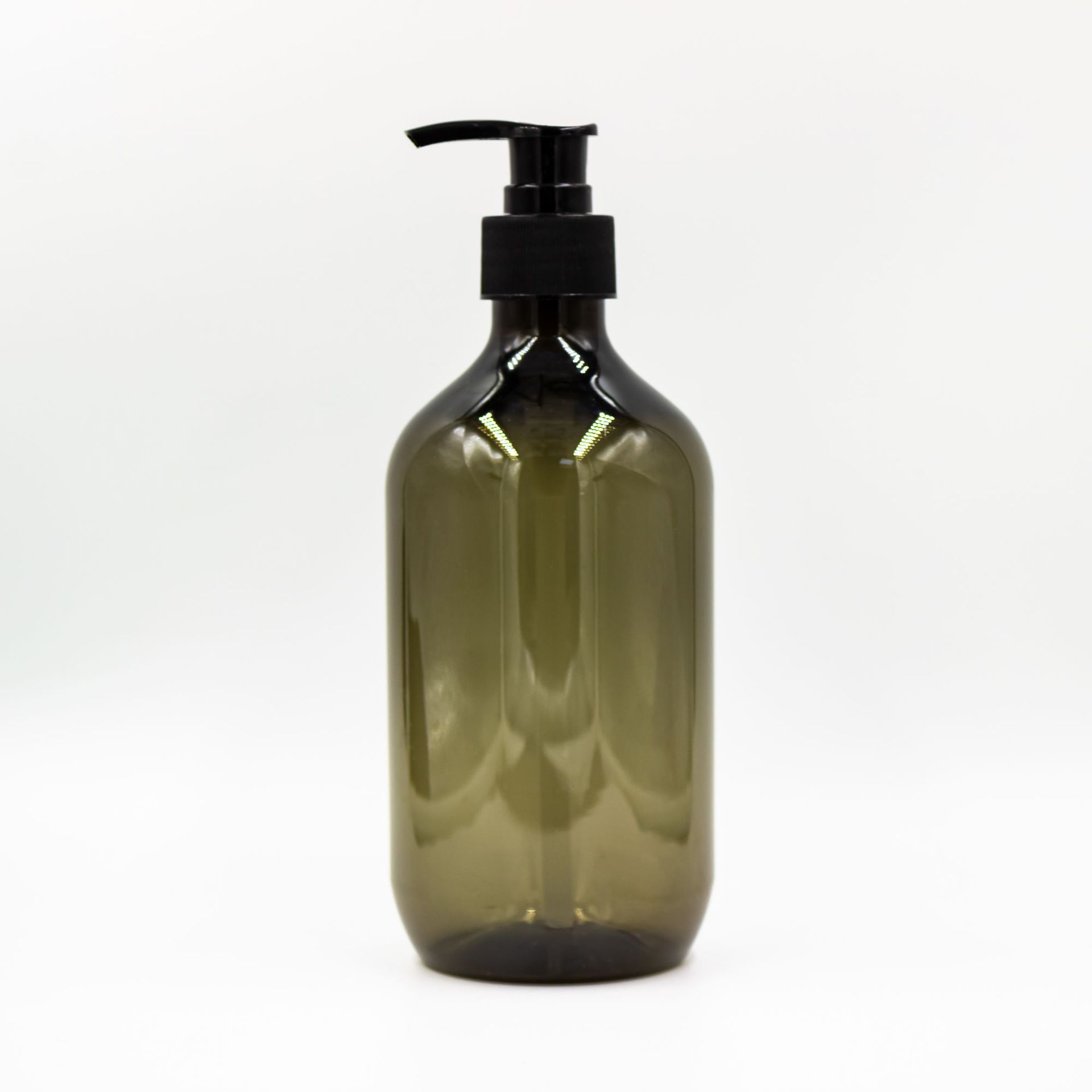 500ml Pet Transparent Black Bottle Pump Bottle Shampoo Shower Gel Bottle Boston Bottle Ready Supply