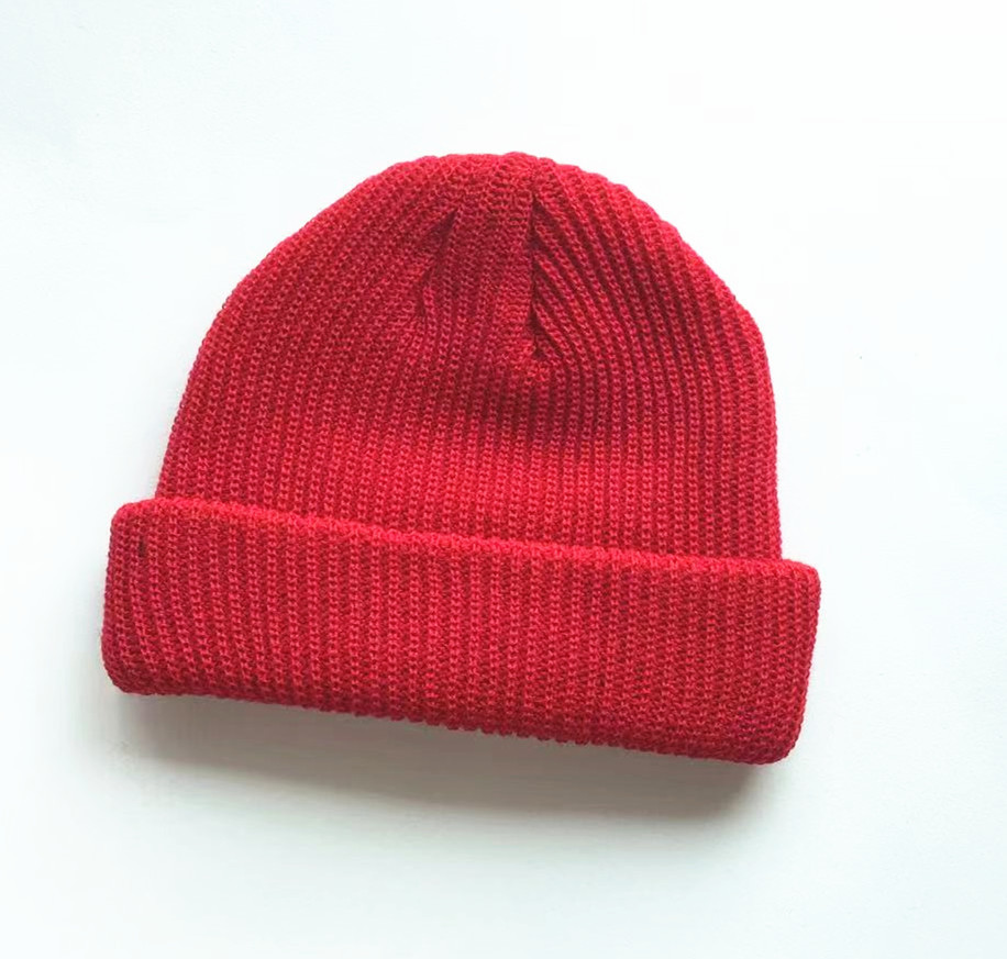 Picture of 2020 Cold Hat Men's Melon Hat Winter Women's Autumn and Winter Solid Color Watermelon Knitted Wool Hat Pullover Ski Hat