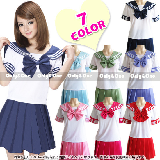Japanese and Korean sailor suit academic costume anime COS Japanese school uniform student uniform female