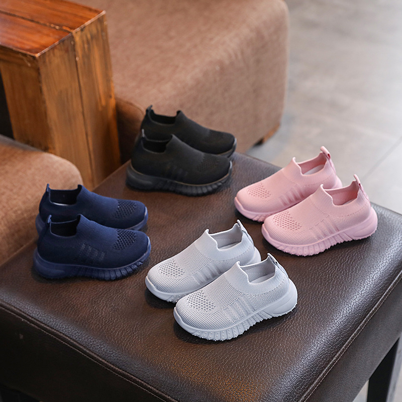 Picture of Spring and autumn light board children's shoes breathable student shoes trendy casual shoes Korean style boys and girls flying woven shoes