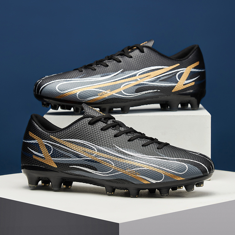 Cross Border plus size 47 Football Shoes Men and Women Broken Spikes Adult TF Boys and Children Primary School Students Training Shoes Leather Foot Lawn