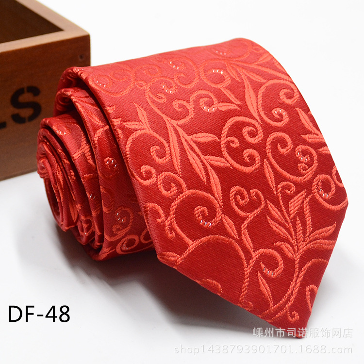 Picture of Tie business formal men's tie polyester yarn Arrow 8cm business tie