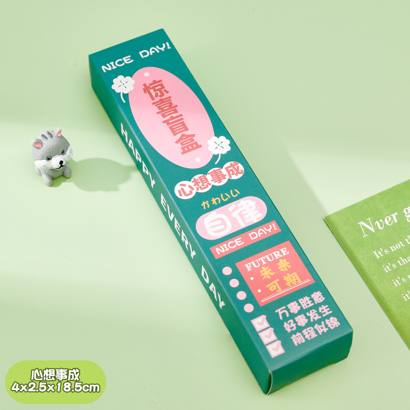 Picture of Blind Box Gel Pen Elementary School Student Stationery Set Prize Children's Black Ink Pen High-End Text Retractable Signature Pen