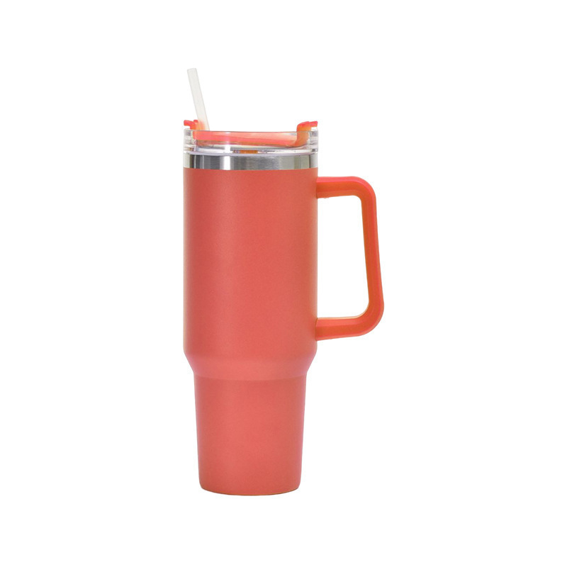 Picture of Cross-border 40oz generation second generation car cup 304 stainless steel handle thermos cup large capacity straw ice cup