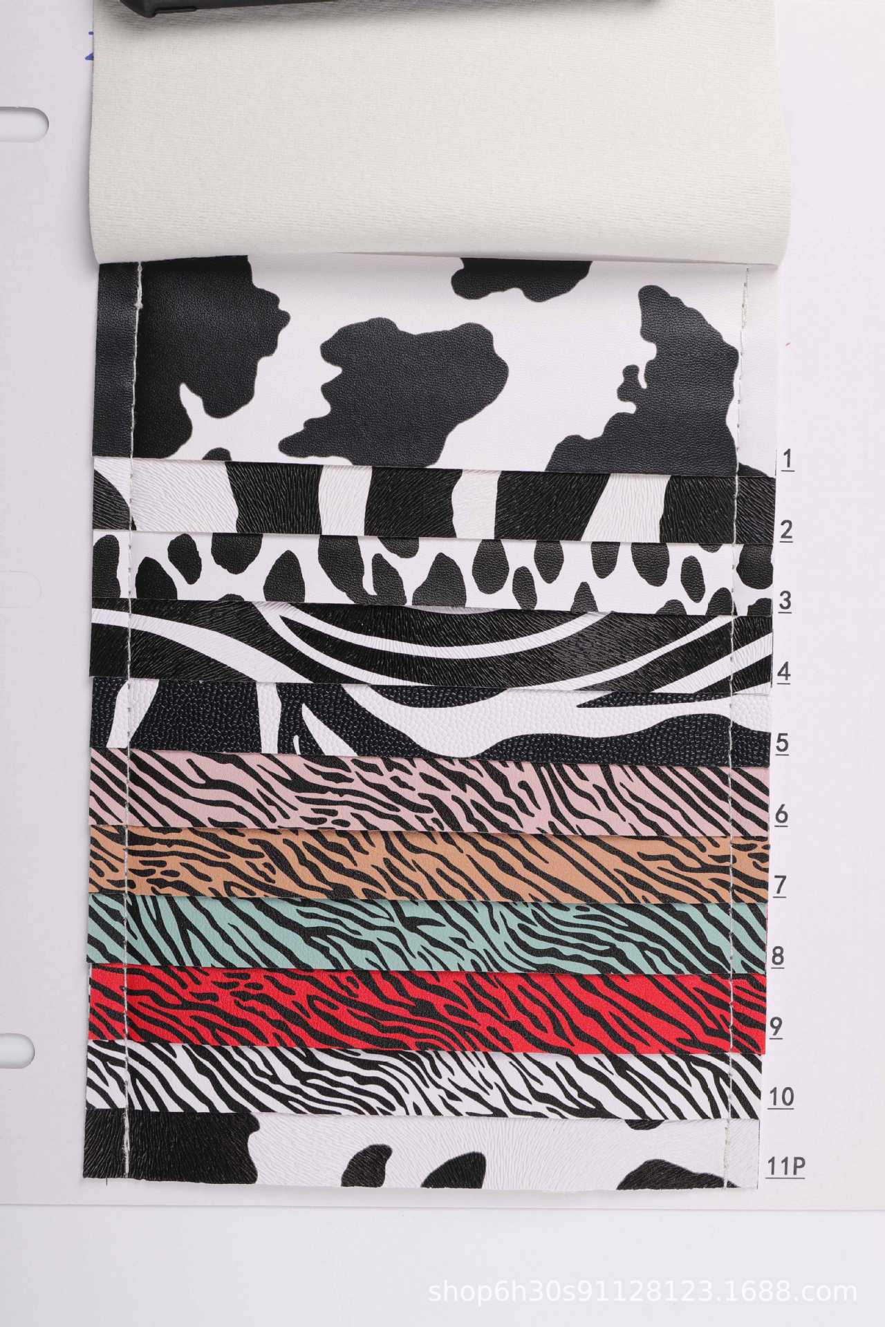 Picture of Leopard Zebra PVC Printed Leather 0.7 Thick Animal Print Pattern Tote Bag Bag Accessories