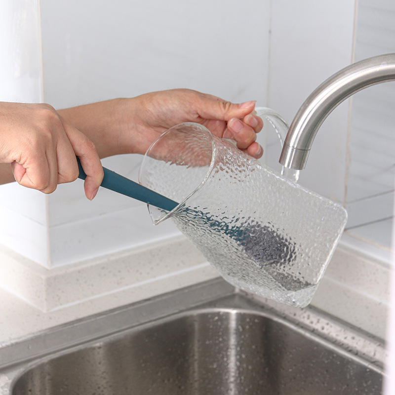 Picture of Long Handle Silicone Water Cup Brush Household Kitchen No Dead Angle Cleaning Brush Milk Bottle Brush Cleaning Teapot Teacup Brush