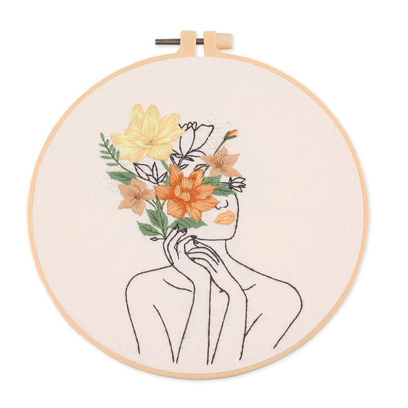 Picture of Xin makeup original body art embroidery diy material package Amazon cross-border English factory direct Su embroidery