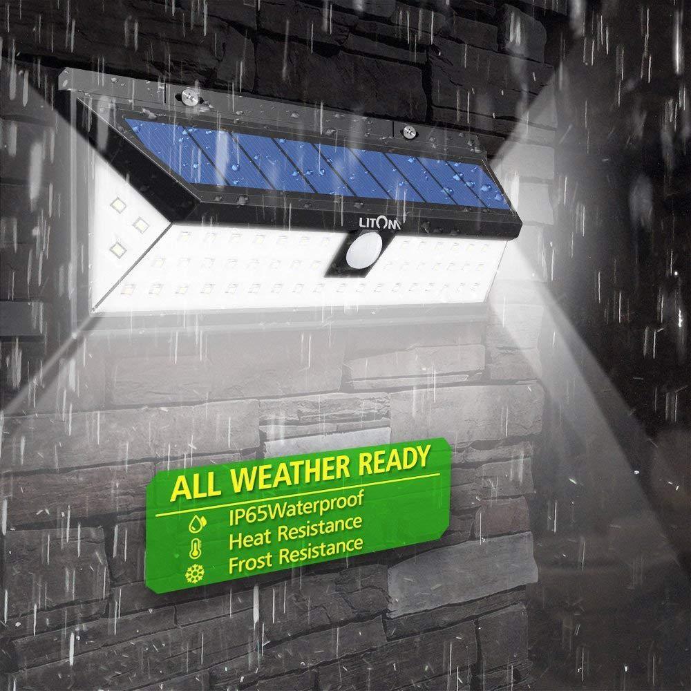 Wilder new 180LED solar wall lamp 90LED remote control wall lamp 118 outdoor strong light lighting induction lamp