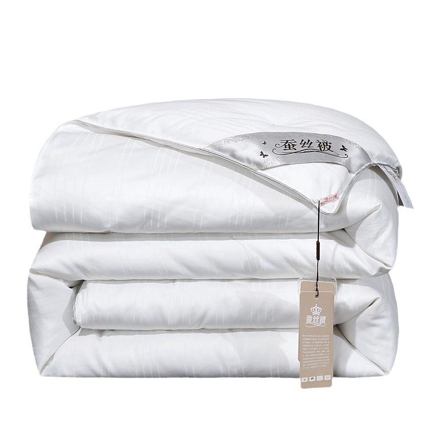 60S Cotton Double Palace Cocoon Feather Silk Quilt Summer Cool Quilt Pure Cotton Thickeneded Warm Spring & Fall Quilt Air-Conditioned Quilt Mother Quilt Winter Quilt