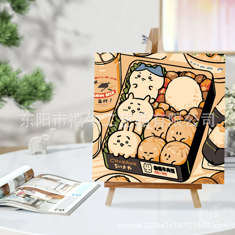 Picture of Jiyikawa Digital Oil Painting DIY Flower Hand-Filled Oil Painting Healing Decompression Plant Flower Landscape Painting