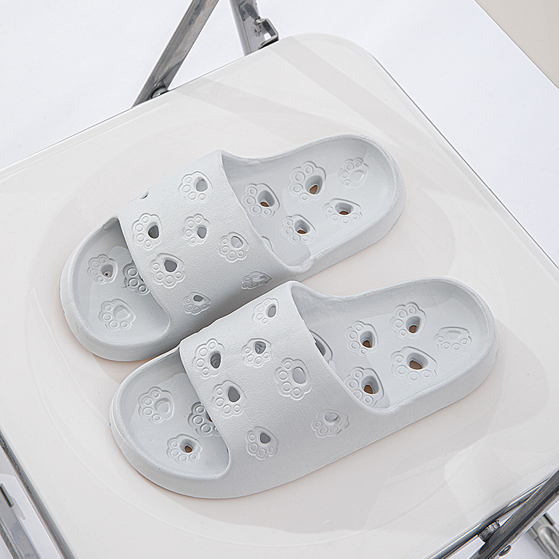 Bathroom Slippers New Style for Women Indoor Home Use Bath Non-Slip Cut Out Quick-Drying Silent Slippers for Men - Enyu