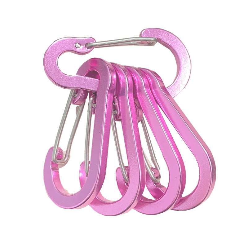 Picture of Multicolor Aluminum Alloy Steel Wire No.5 Outdoor Gourd Mountaineering Buckle Backpack Kettle Hanging Buckle Hanging Buckle Squashed Spring Buckle