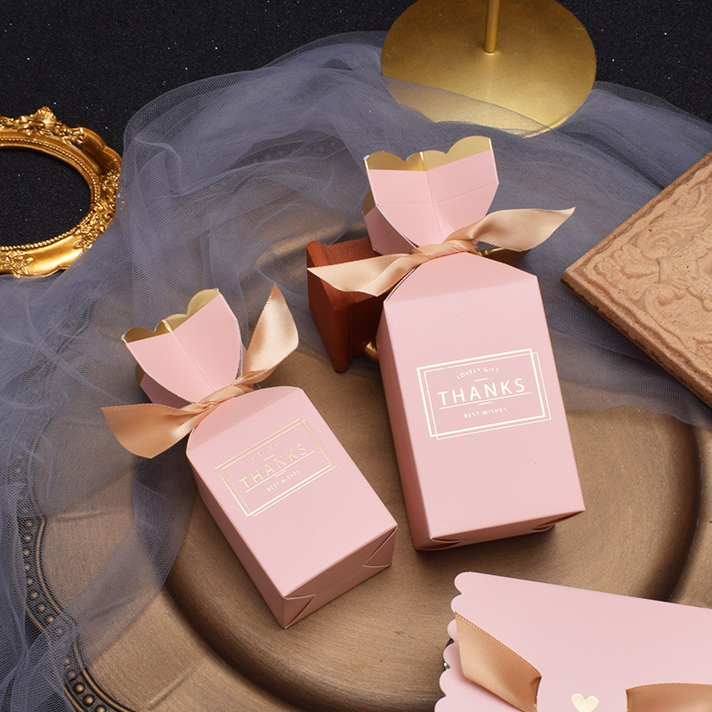 Picture of Candy Box Empty Box Special Candy Bag for Wedding Advanced Sense Engagement Gift Candy Box Candy Box Gift Box
