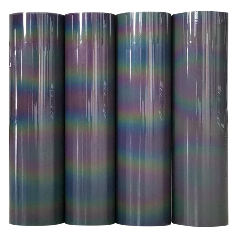 PU colorful reflective lettering film segment color reflective colorful fantasy lettering film transfer film thermal transfer film lettering film