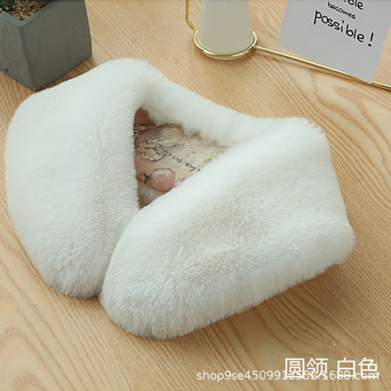 Picture of Amazon cross-border autumn and winter imitation rex rabbit fur collar scarf fur collar warm fur artificial fur scarf neck protection