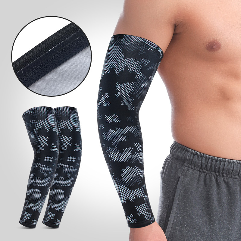 Wholesale Basketball Sports Arm Protector Summer Breathable Sunscreen Sleeve Outdoor Cycling Running Tennis Badminton Elbow Protector