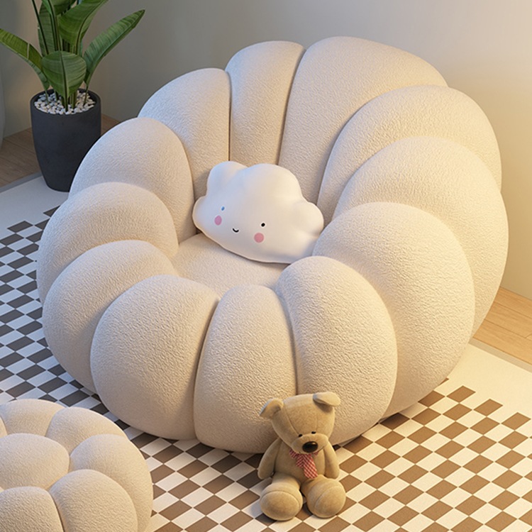 Wholesale Lazy Sofa, Reclining and Sleeping, Single Bedroom Small Sofa, Master Bedroom Recliner, Pumpkin Tatami Balcony Leisure