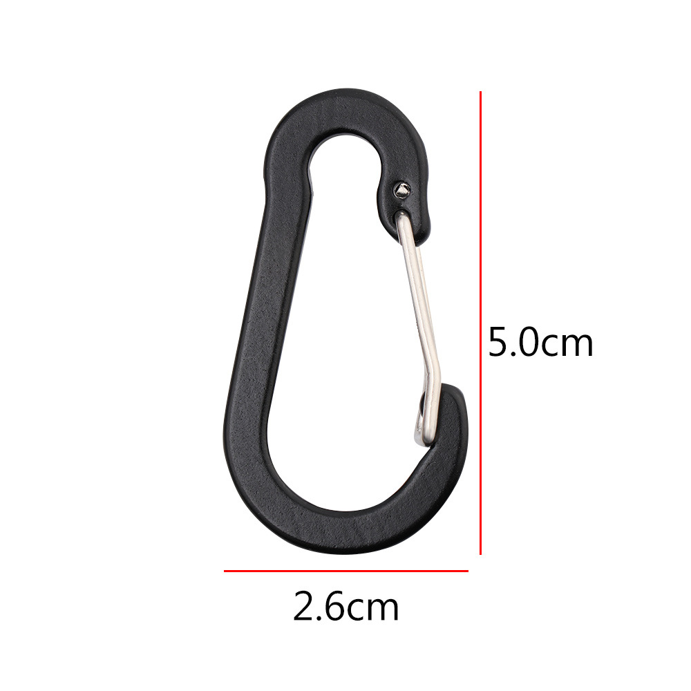 Picture of Multicolor Aluminum Alloy Steel Wire No.5 Outdoor Gourd Mountaineering Buckle Backpack Kettle Hanging Buckle Hanging Buckle Squashed Spring Buckle