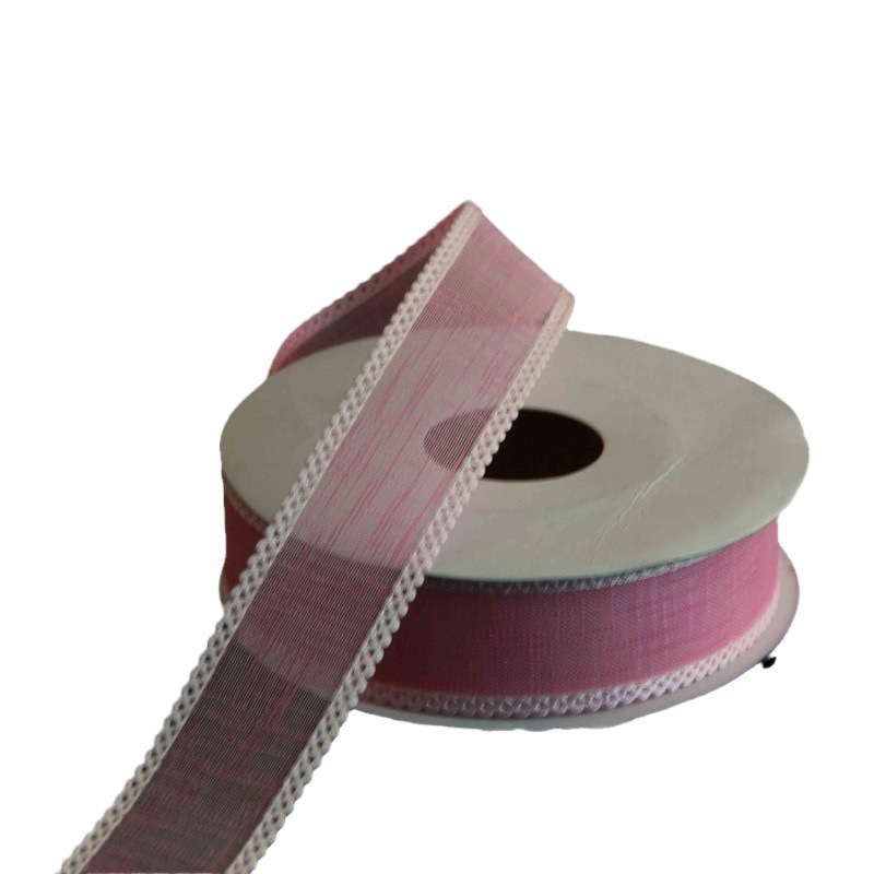 Cross-border wide-side transparent yarn ribbon DIY European ribbon new personalized ribbon factory wholesale