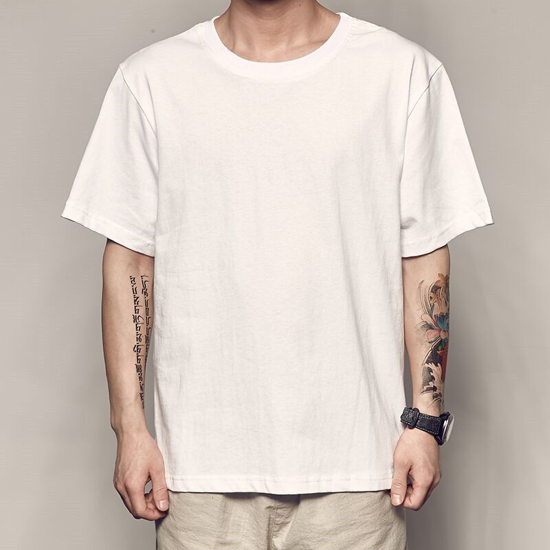 Picture of Men's Japanese Anime Printed Short-sleeved T-shirt Men's Summer New Casual Loose T-shirt Trendy Couple's Round Neck TEE