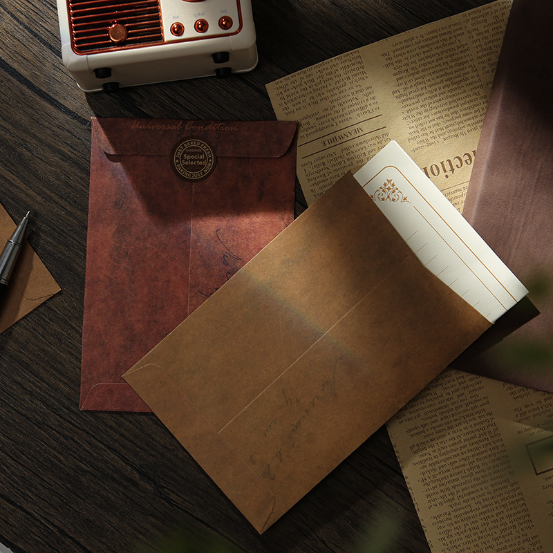 Picture of Retro envelope antique do old creative Kraft paper manufacturers envelope bag storage special paint envelope