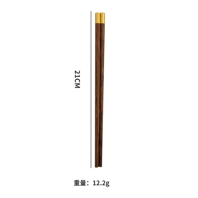 Picture of Mingrui stainless steel portable tableware suit high color value high quality chicken wing wooden chopsticks wooden handle soup eating spoon