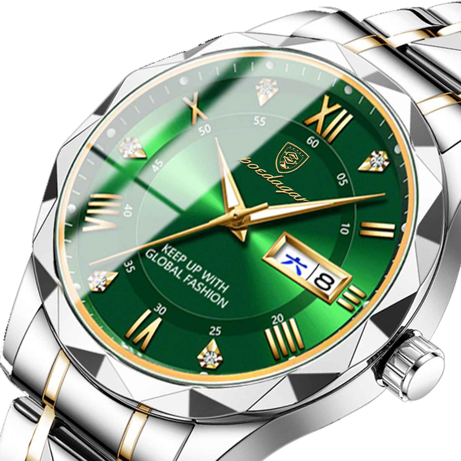 Picture of Swiss brand waterproof luminous new men's watch belt quartz watch live foreign trade explosions a generation of hair