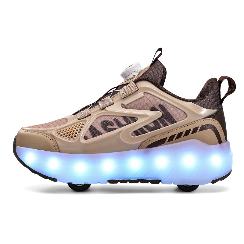 Picture of Binle Bird Children's Heal Shoes Four Wheel Summer Boys' Luminous Detachable Girls' Student's Wheeled sneaker