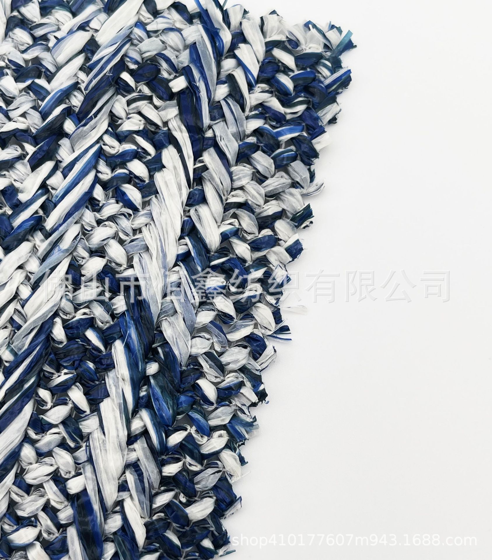 Picture of Striped jacquard crochet environmental protection PP woven imitation grass fabric handbag PE luggage shoe material furniture decoration sofa fabric