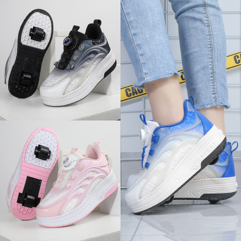Internet celebrity walking shoes girls' roller shoes boys' roller shoes children's roller skates students' four-wheel pop-up shoes flying shoes