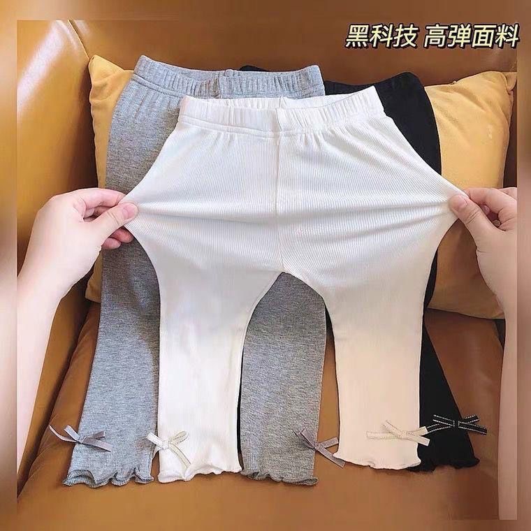 Baby's Leggings Thin Simple Spring and Summer New Casual Trousers Korean-style All-match Outer Wear Girls' Long Pants