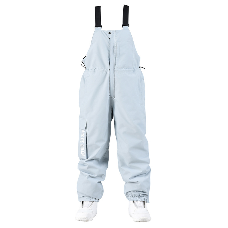 Picture of Ski suspenders for men and women OVER SIZE winter outdoor windproof snowboard pants one-body snow pants warm