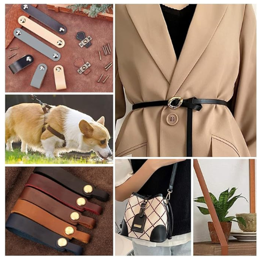 Picture of Leather leather belt pet rope width 5CM long 200CM bag making material wear-resistant scratch-resistant pvc manufacturers