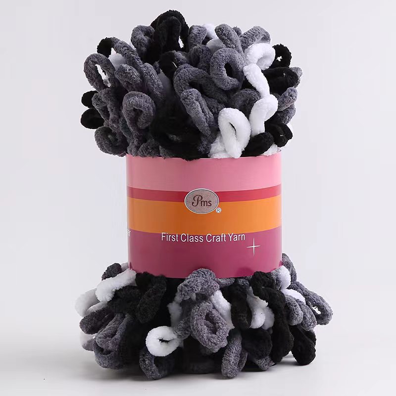 Picture of Loop Yarn Ear Yarn Medium-Thick Yarn for Hand Knitting DIY Pillows, Blankets, Scarves, Ice Yarn in Stock Wholesale