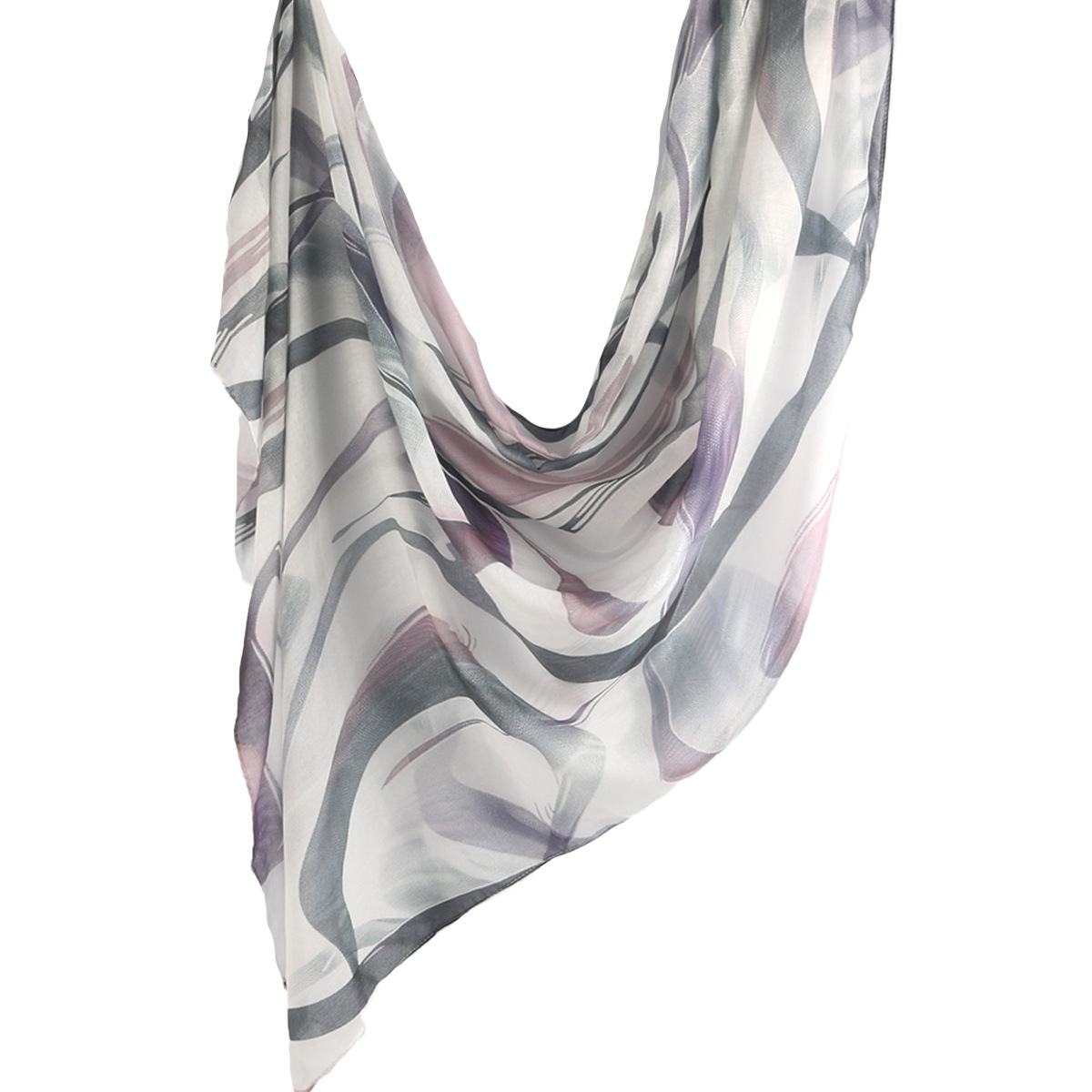 Picture of Best-Selling Watercolor Tie-Dye Cotton Scarf Arabian Satin Polyester Long Scarf Turkish Middle Eastern Scarf