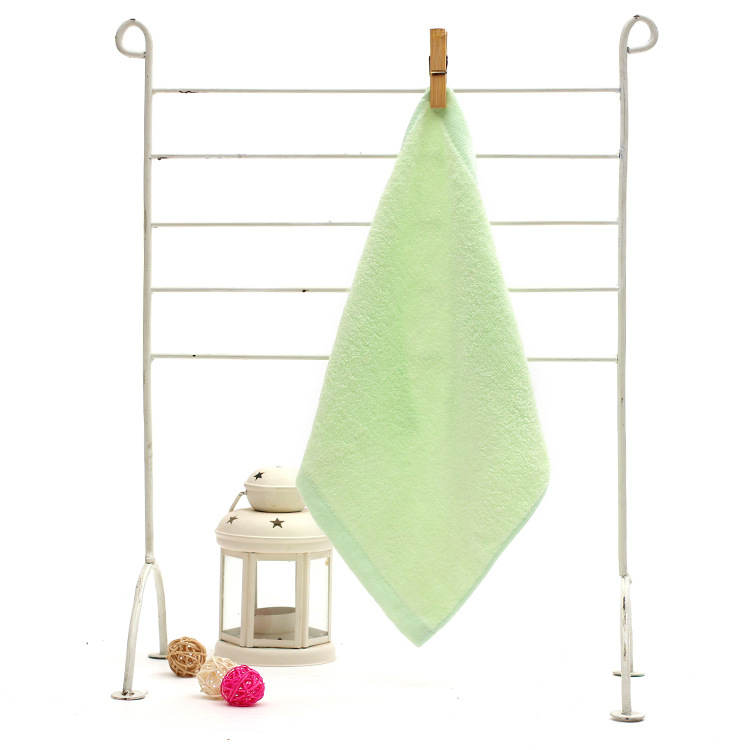 Picture of Bamboo Fiber Small Square Towel 25*25 Saliva Towel Face Wash Absorbent Plain Square Towel Kindergarten Kidsren's Handkerchief Small Towel