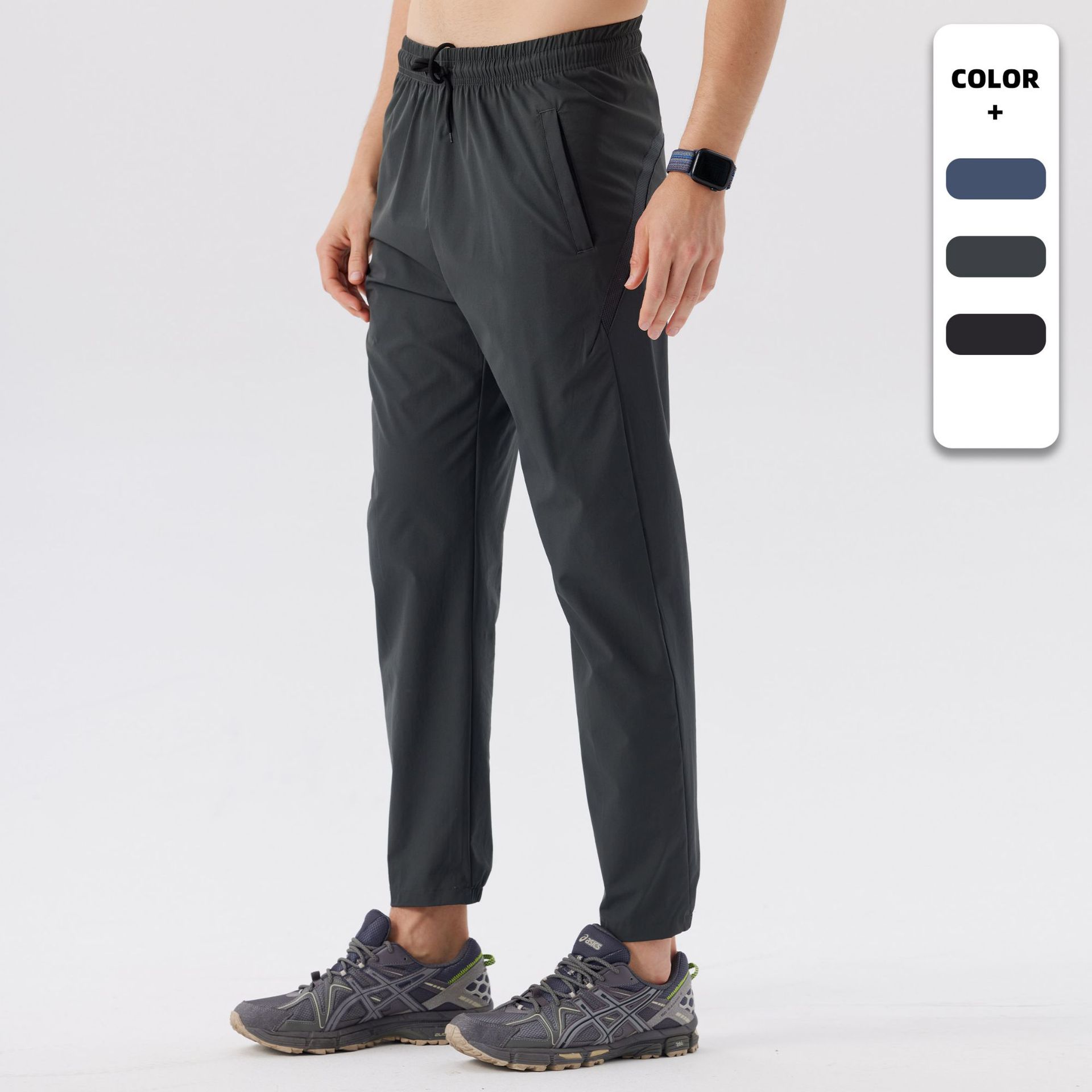 Dijia Outdoor Sports Pants Men's 2025 Spring Loose Straight Casual Pants Running Quick-drying Pants Fitness Long Pants for Men