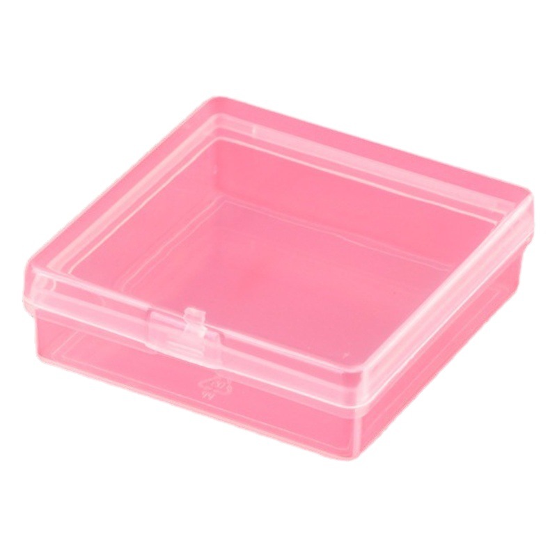 New Style PP Transparent Mini Small Plastic Box Square Plastic Packaging Box with Lid Fish Hook Parts Storage Box